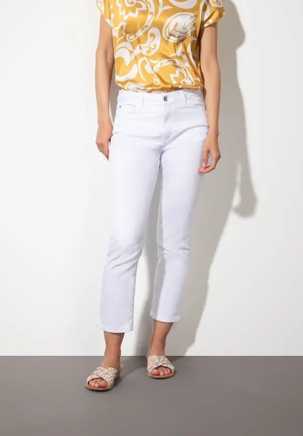 More & More verkürzte Coloured Denim, weiß, Frühjahrs-Kollektion Saisonale Angebote