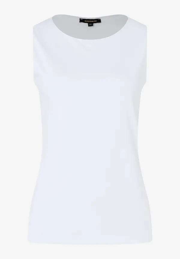 More & More Baumwoll/Stretch Top, weiß, Frühjahrs-Kollektion Kauf eins, bekomm eins gratis