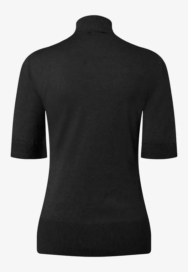 More & More Kurzarm-Pullover mit Kaschmir, schwarz, Frühjahrs-Kollektion VIP-Rabatte