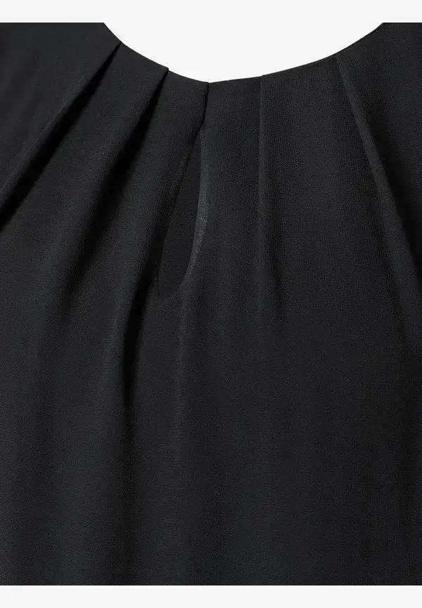 More & More Chiffon Blusentop, schwarz, Frühjahrs-Kollektion Super Sparpreis