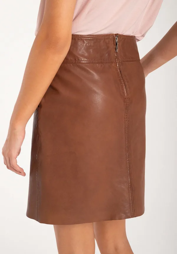 More & More Lederrock, hazel brown, Herbst-Kollektion Wochenangebot