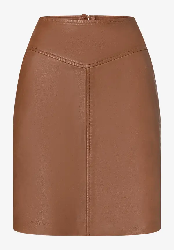 More & More Lederrock, hazel brown, Herbst-Kollektion Wochenangebot