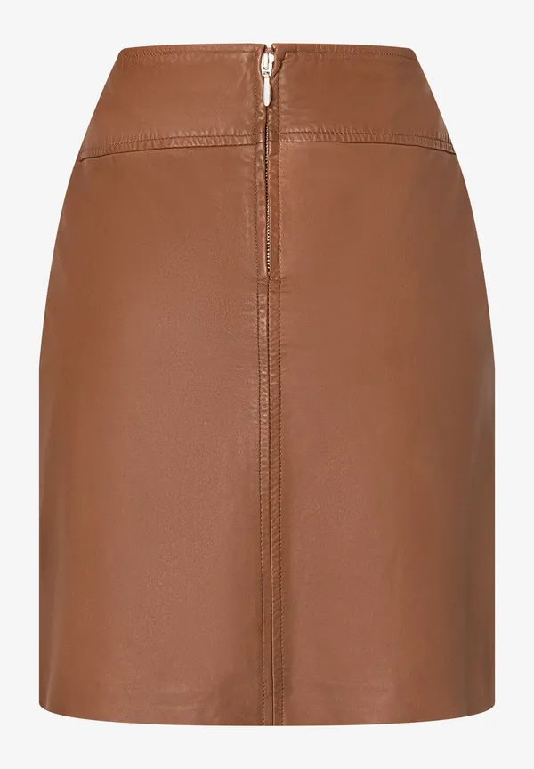 More & More Lederrock, hazel brown, Herbst-Kollektion Wochenangebot