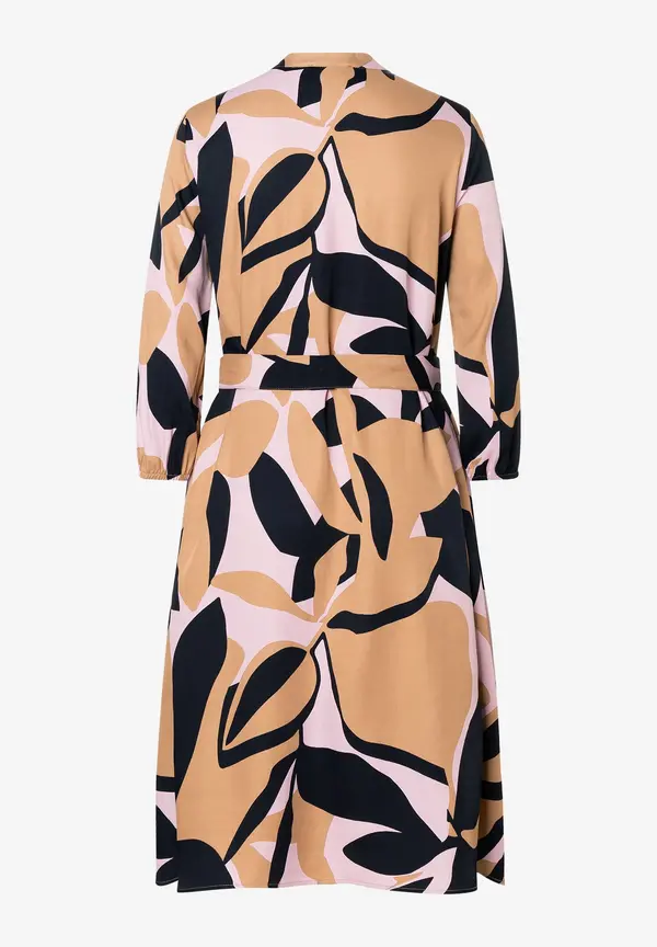 More & More Satinprint Kleid Kostenlose Rückgabe