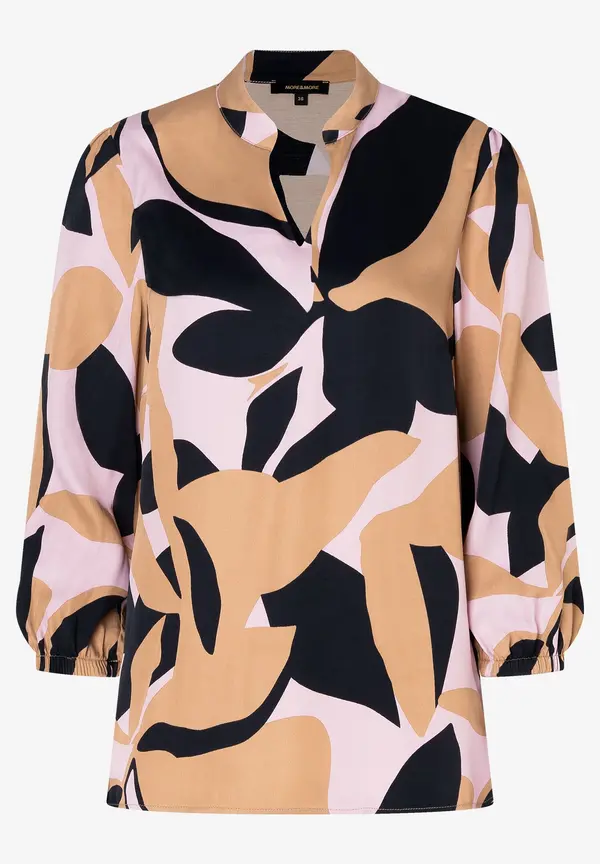 More & More Satinprint Bluse Bis zu 65% Rabatt