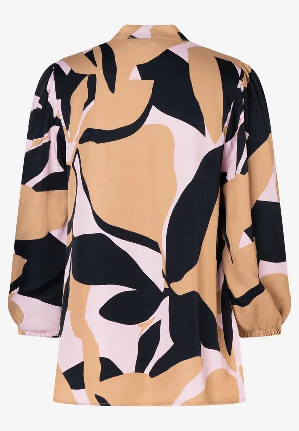 More & More Satinprint Bluse Bis zu 65% Rabatt