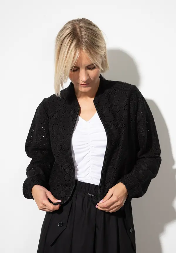 More & More Spitzen-Blouson, schwarz, Sommer-Kollektion Bis zu 55% Rabatt