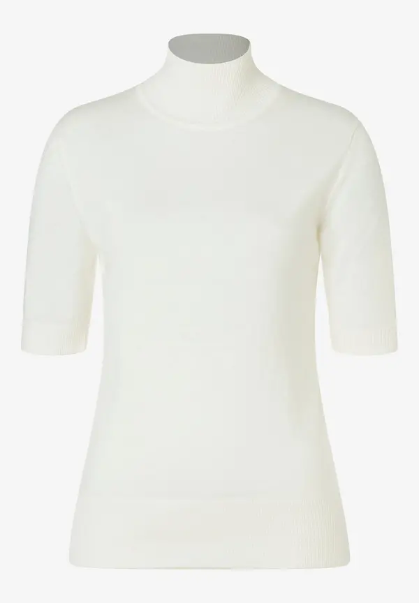 More & More Kurzarm-Pullover mit Kaschmir, ecru, Frühjahrs-Kollektion Discount Store für neue Produkte