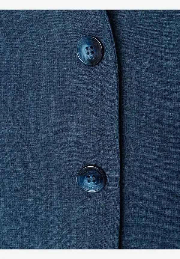 More & More Blazer, blau melange Kostenloser Versand international