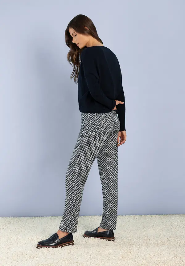 More & More Jerseyhose, Mini-Jacquard Fabrikladen