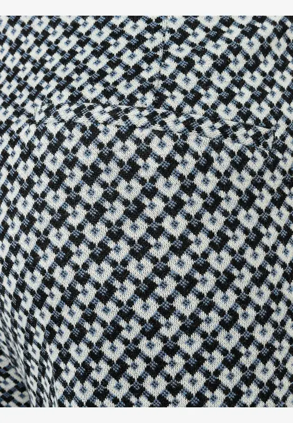 More & More Jerseyhose, Mini-Jacquard Fabrikladen