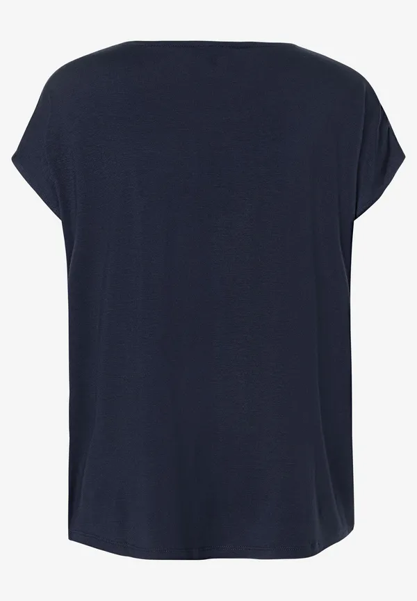 More & More Shirt mit Satinfront, marine Rabatte dieses Monats