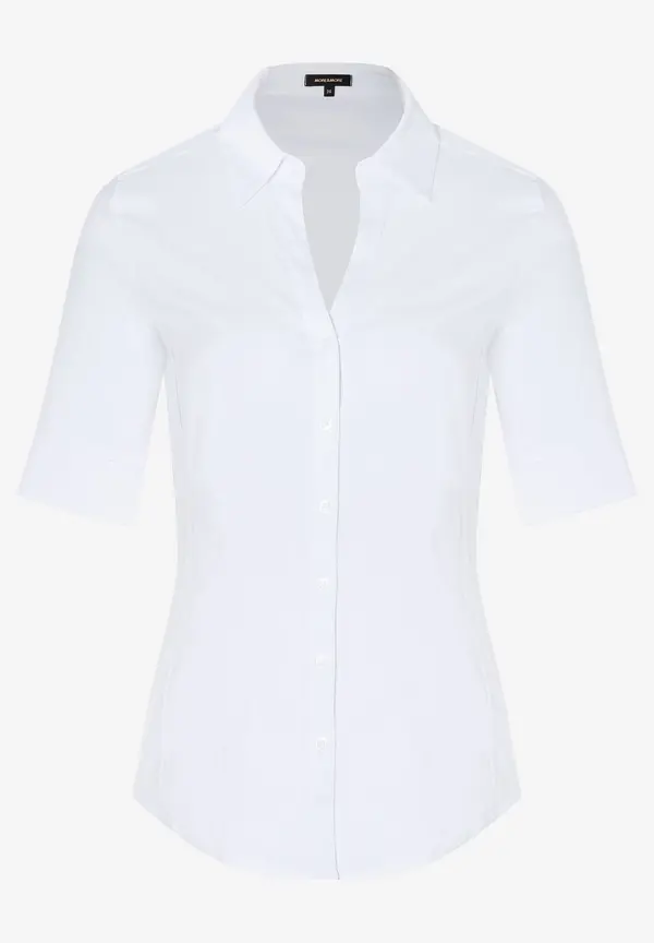 More & More Baumwoll/Stretch Bluse, weiß Hotsell