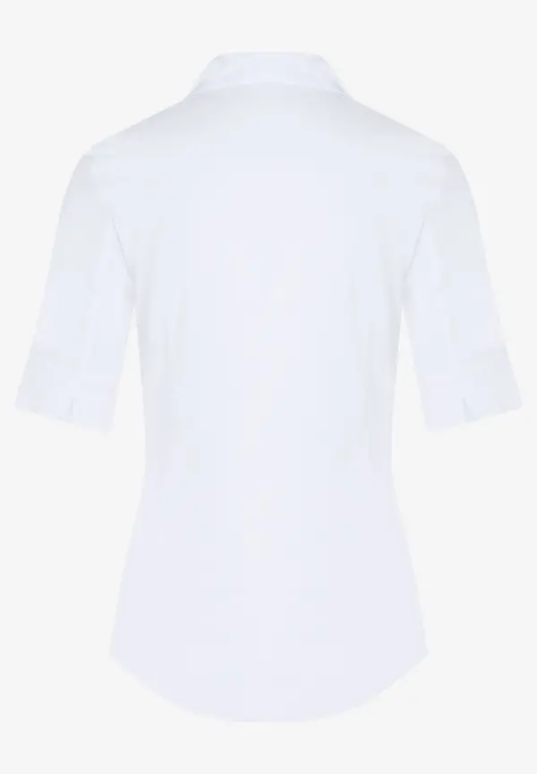 More & More Baumwoll/Stretch Bluse, weiß Hotsell