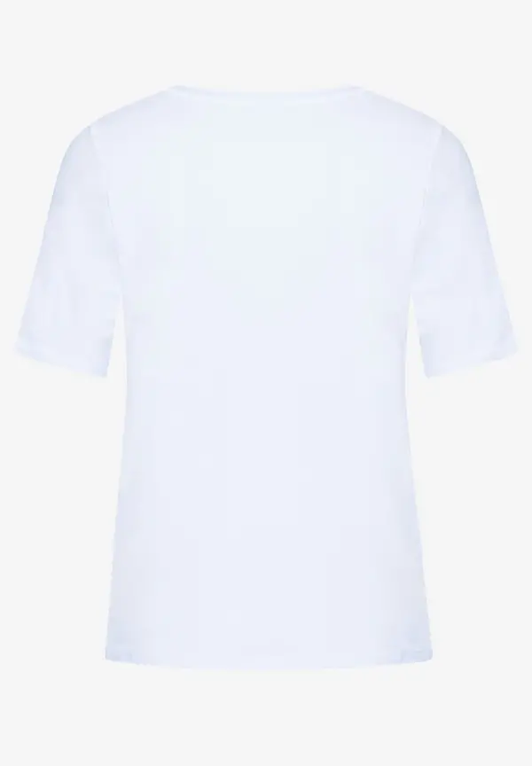 More & More T-Shirt mit Frontprint, weiß, Sommer-Kollektion im Angebot