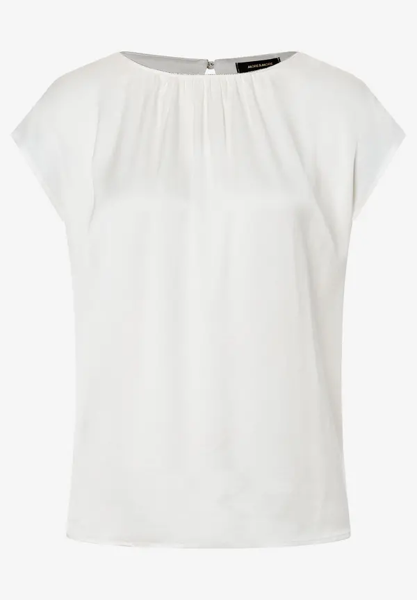 More & More Satinbluse, ecru, Sommer-Kollektion Schlussverkauf