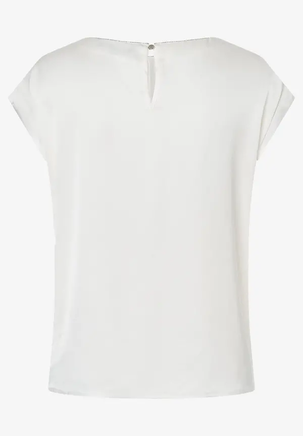 More & More Satinbluse, ecru, Sommer-Kollektion Schlussverkauf