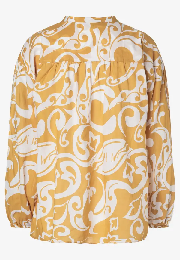More & More Baumwollbluse, gelb/weiß, Sommer-Kollektion Limitierter Zeitrabatt