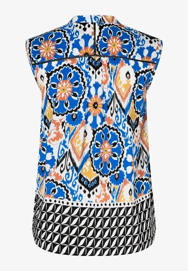 More & More ärmellose Bluse, Ornament-Print, Sommer-Kollektion Flash Sale