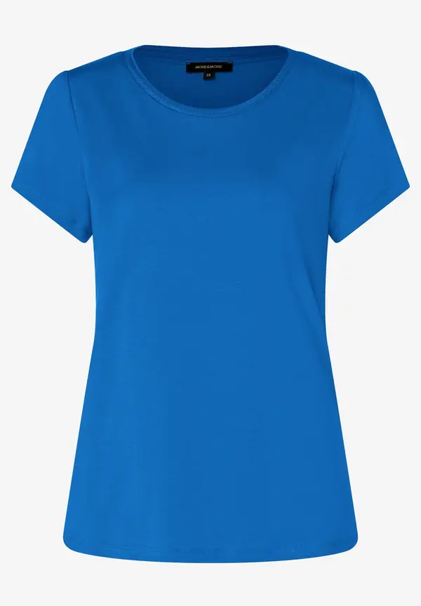 More & More T-Shirt mit Zierkante, magic blue, Sommer-Kollektion Preisnachlass