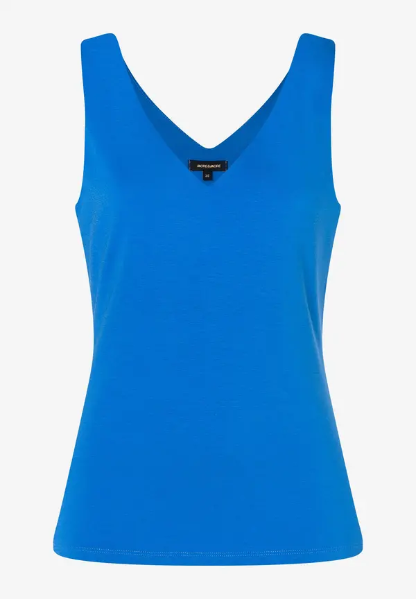 More & More Jerseytop mit V-Ausschnitt, magic blue, Sommer-Kollektion Valentinstagsangebot