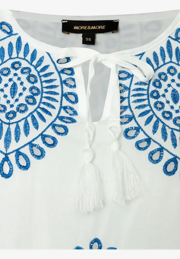 More & More Spitzentunika, weiß/blau, Sommer-Kollektion Jubiläumsangebot