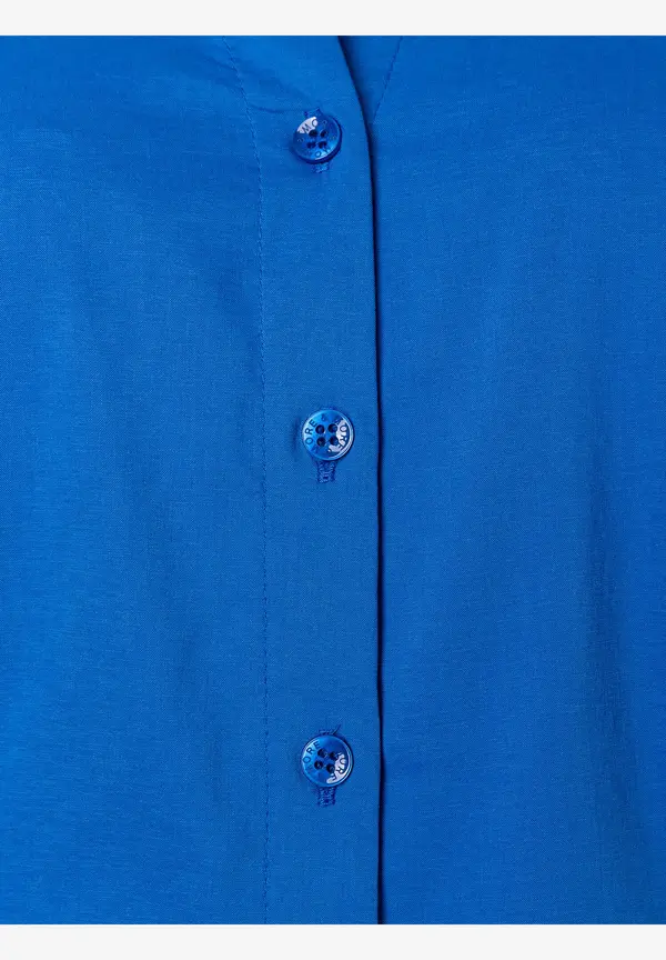 More & More Baumwoll/Stretch Bluse, magic blue, Sommer-Kollektion Heißer Verkauf