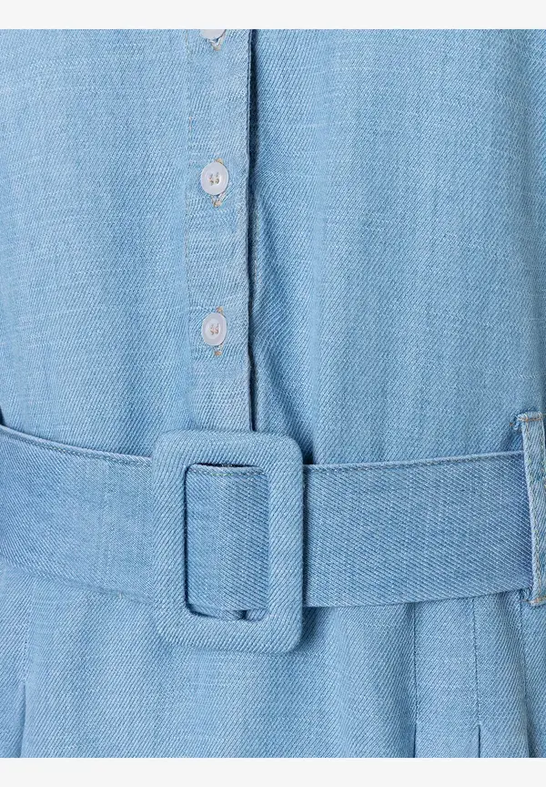 More & More Lyocell Kleid, denim blue, Sommer-Kollektion Top Angebot