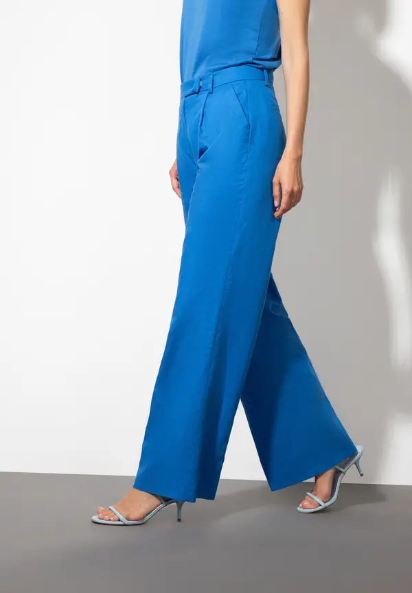 More & More Leinen/Lyocell Hose, magic blue, Sommer-Kollektion Neueste Mode