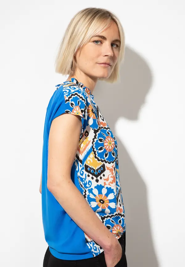 More & More Blusenshirt, Ornament Print, Sommer-Kollektion Exklusive Angebote