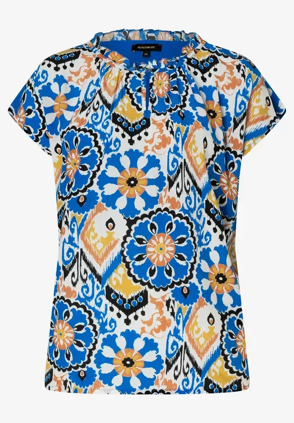 More & More Blusenshirt, Ornament Print, Sommer-Kollektion Exklusive Angebote