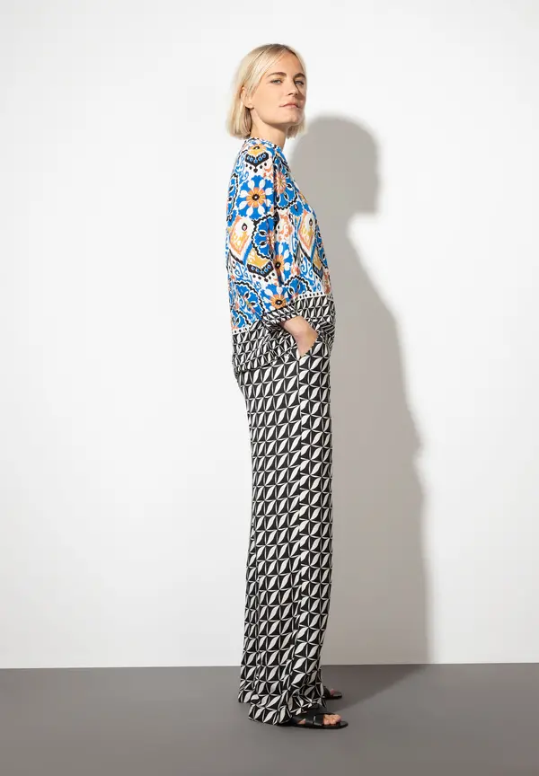 More & More Viskosebluse, Ornament-Print, Sommer-Kollektion Neuheiten