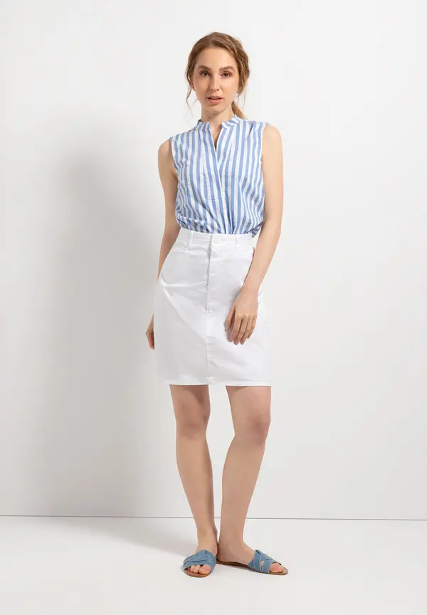 More & More Streifenbluse, ärmellos, Sommer-Kollektion Saisonale Angebote