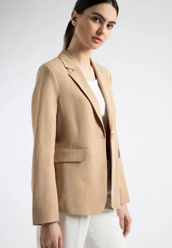 More & More Blazer, soft toffee, Sommer-Kollektion Zeitbegrenzte Promotion