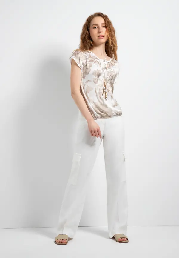 More & More Blusenshirt, Blumenprint, Sommer-Kollektion Bis zu 50% Rabatt