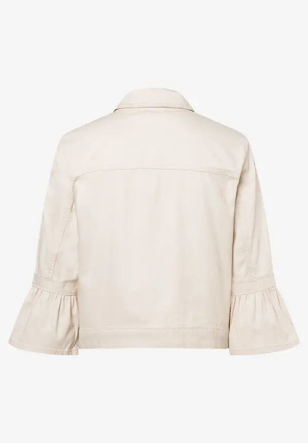 More & More Colored Denim Jacke, sand, Sommer-Kollektion Black Friday Preise