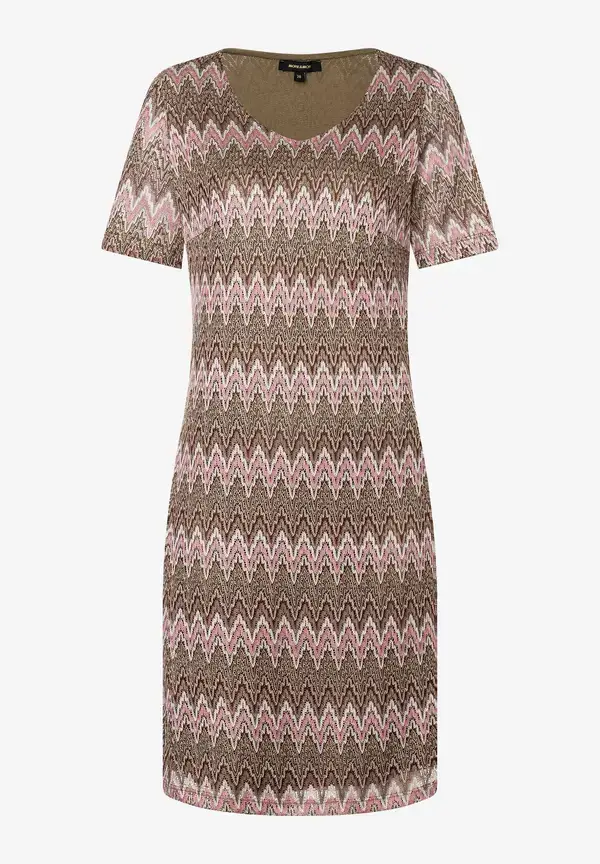 More & More Ajour Jerseykleid, Zick-Zack Dessin, Sommer-Kollektion zollfrei