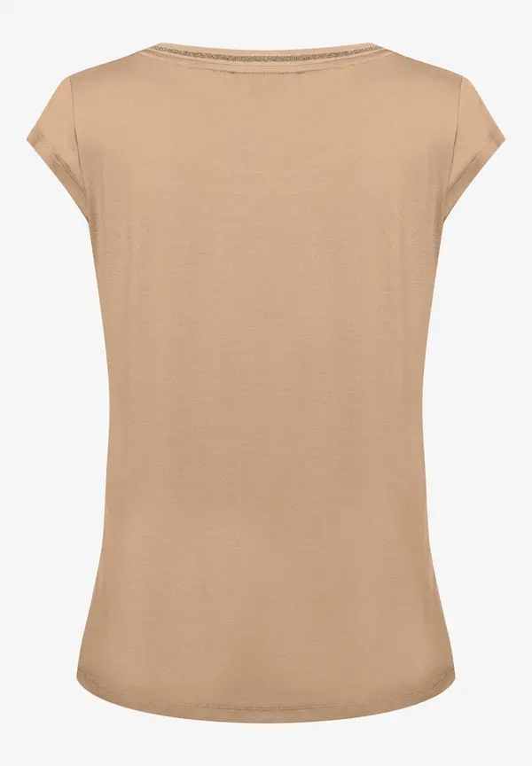 More & More Satinfront-Shirt, soft toffee, Sommer-Kollektion Online