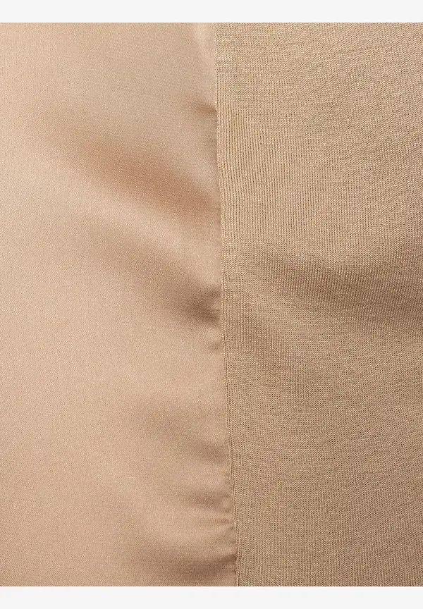 More & More Satinfront-Shirt, soft toffee, Sommer-Kollektion Online