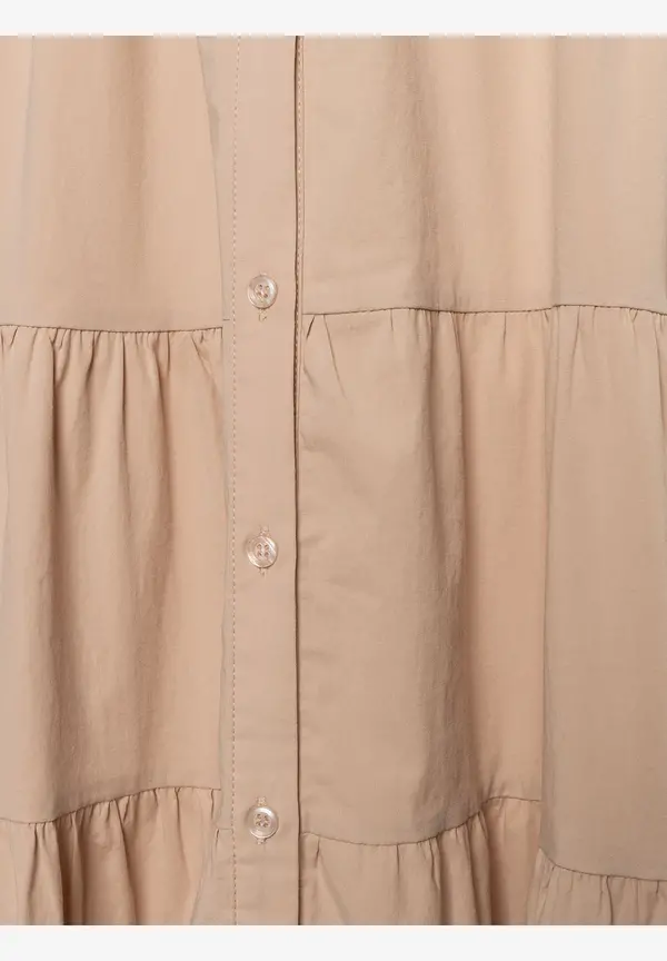 More & More langes Hemdblusenkleid, beige, Frühjahrs-Kollektion Outlet
