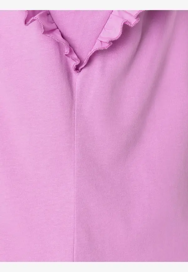 More & More Shirt mit Volantärmeln, summer lavender, Sommer-Kollektion Fabrikverkauf