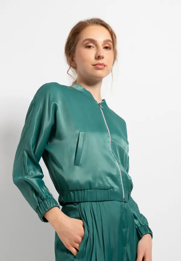 More & More Blouson, summergarden green, Sommer-Kollektion Fabrik Onlineshop