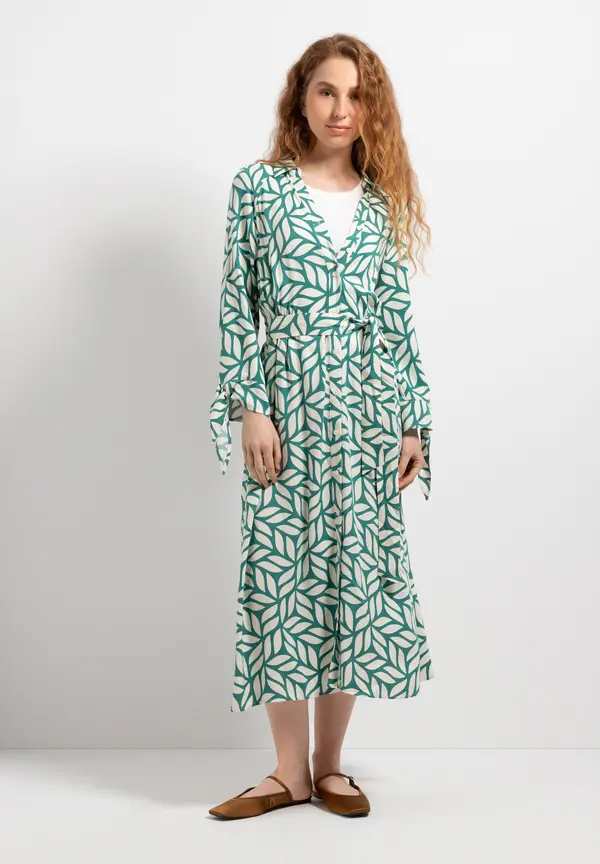 More & More Kleid, grafischer Print, Sommer-Kollektion Sonderangebot