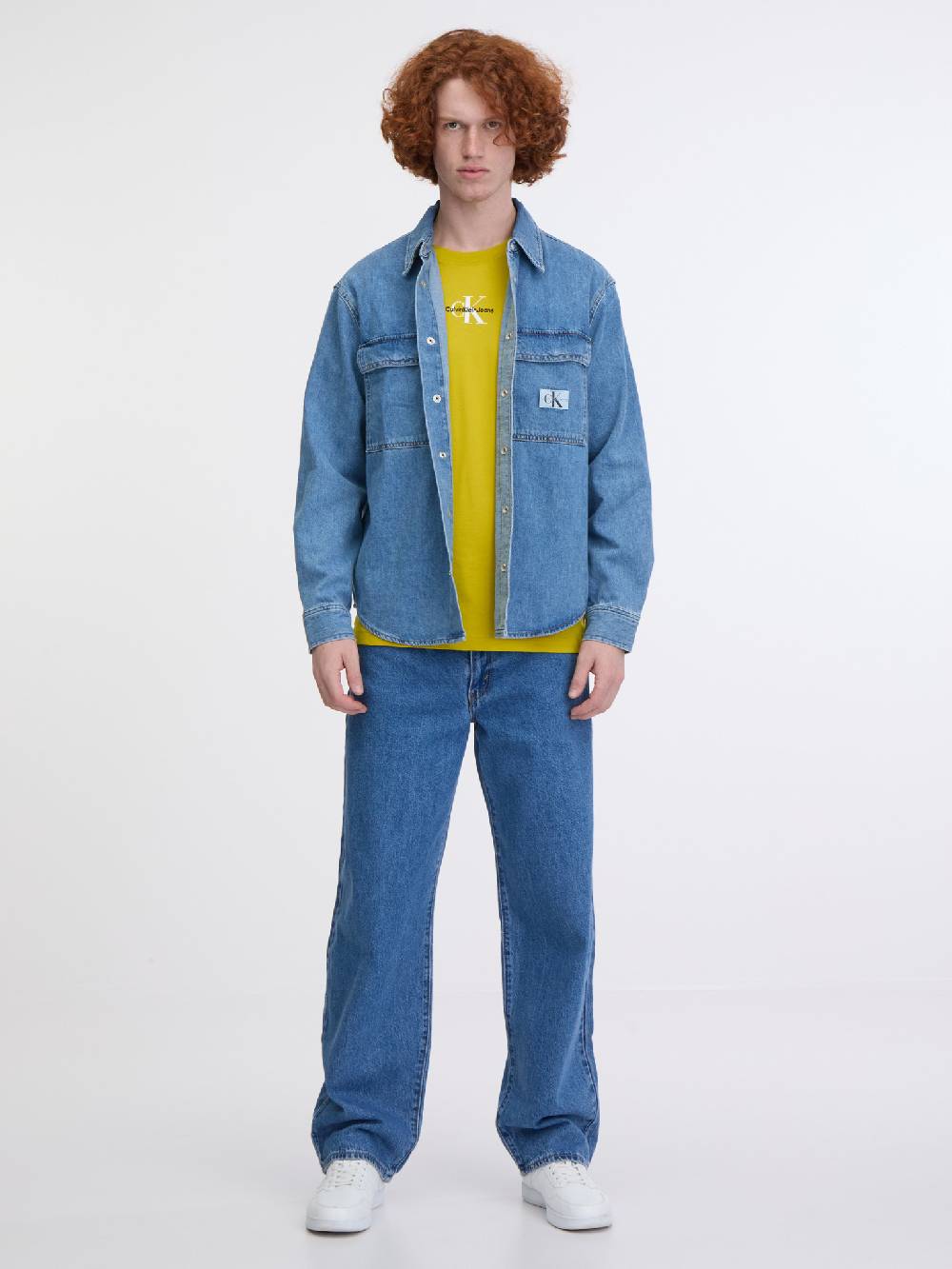 Calvin Klein Jeans Relaxed Denim Hemd Kostenloser Versand international