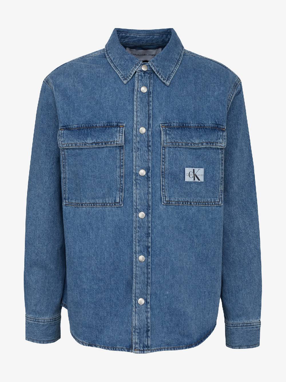 Calvin Klein Jeans Relaxed Denim Hemd Kostenloser Versand international