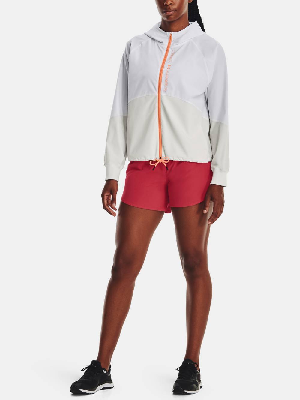 Under Armour Woven FZ Jacket-WHT Jacket 50% Rabatt für begrenzte Zeit