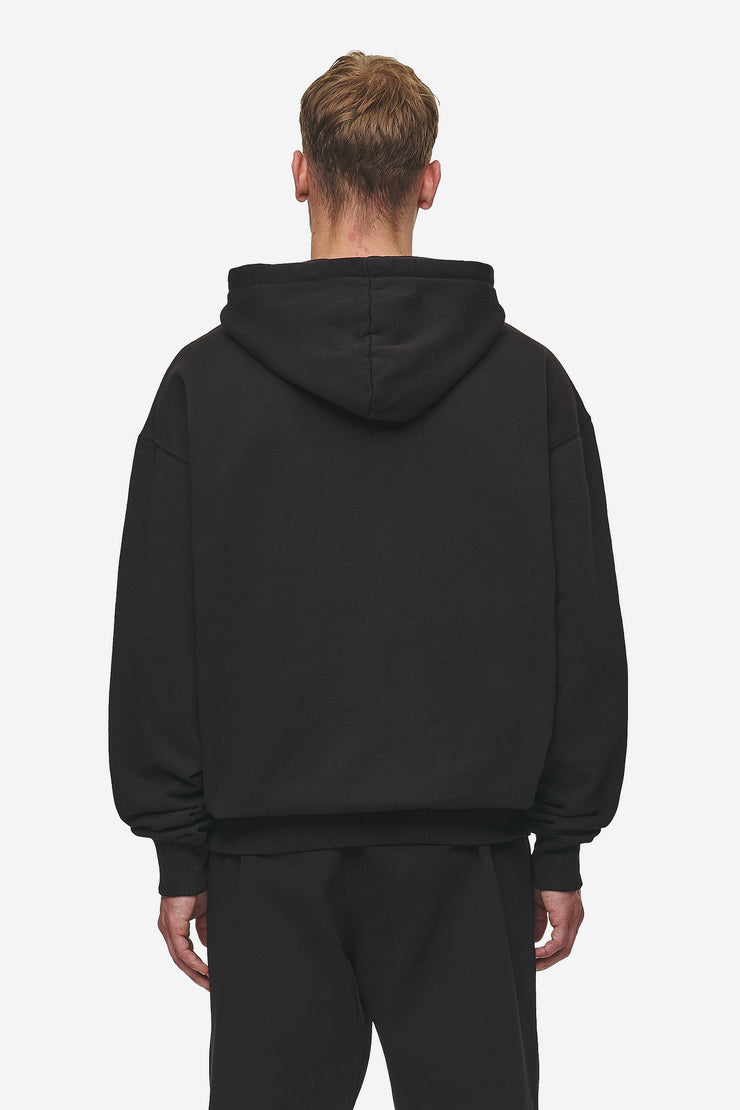 Pegador Logo Oversized Halfzip Hoodie Washed Black Blitzangebot