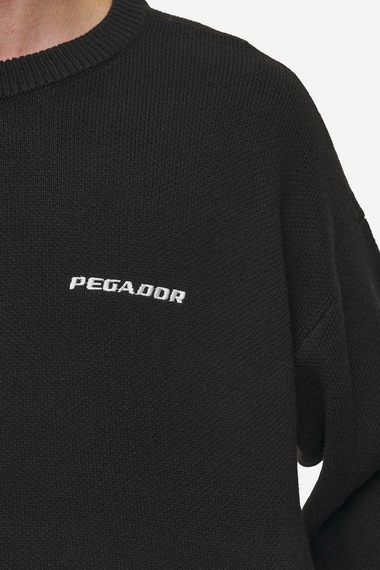 Pegador Logo Oversized Knit Sweater Black Neuheiten