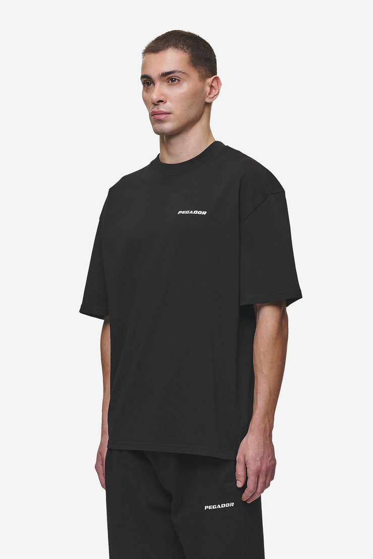Pegador Logo Oversized Tee Washed Black Bestseller