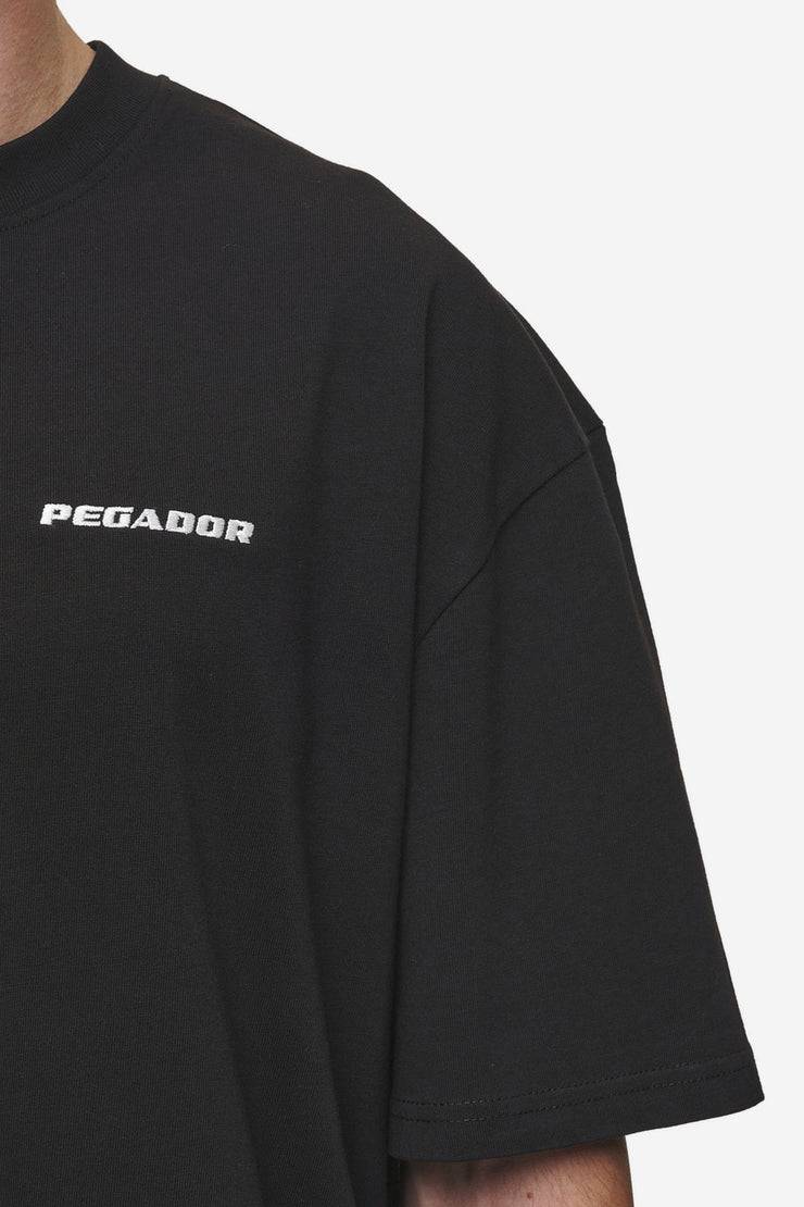 Pegador Logo Oversized Tee Washed Black Bestseller